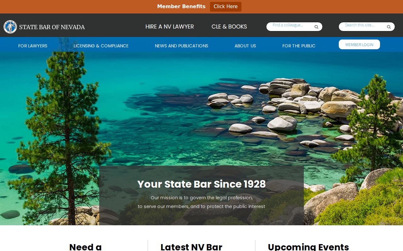 Fernley directory research using the State Bar of Nevada member search